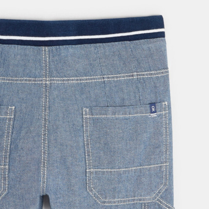 Avis Pantalon carrot rayé bleu garçon OKAIDI 3