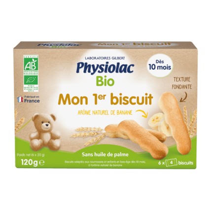 Avis Biscuit Bio arôme naturel de banane Physiolac 2