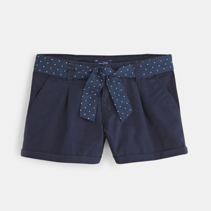 Avis Short en toile bleu fille OKAIDI 1