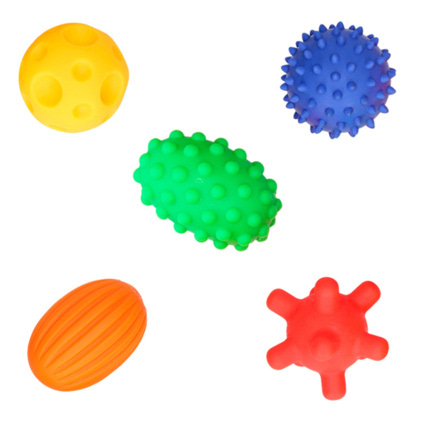 Avis Coffret de 5 balles bébé - éveil sensoriel Sevira Kids 5