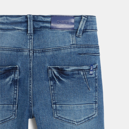 Avis Jean slim en denim recyclé bleu garçon OKAIDI 3