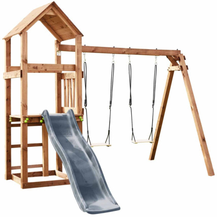 Avis Aire de jeux en bois avec balançoire et toboggan Nouméa SOULET 1