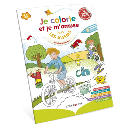 Avis Livre Je colorie et je m'amuse avec Les Alphas - Vive les vacances ! ÉDITIONS RÉCRÉALIRE 1