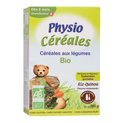 Avis Physio Céréales Bio Légumes 200g Physiolac 1