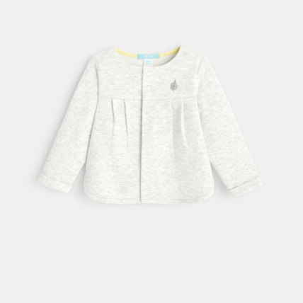 Avis Gilet maille fantaisie chinée bébé fille OBAÏBI 1
