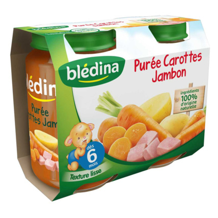 Avis Pot Purée de Carottes Jambon 2x200g Blédina 1