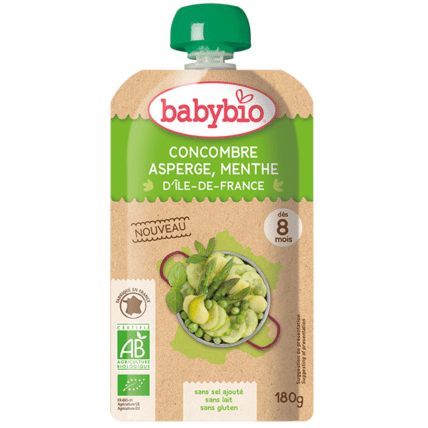Avis Concombre Asperge à la Menthe d'Île-de-France Babybio 1