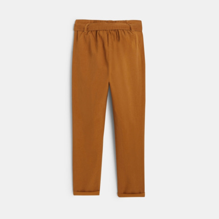 Avis Pantalon paper bag marron fille OKAIDI 4