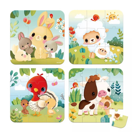 Avis 4 puzzles évolutifs animaux Ferme JANOD 2