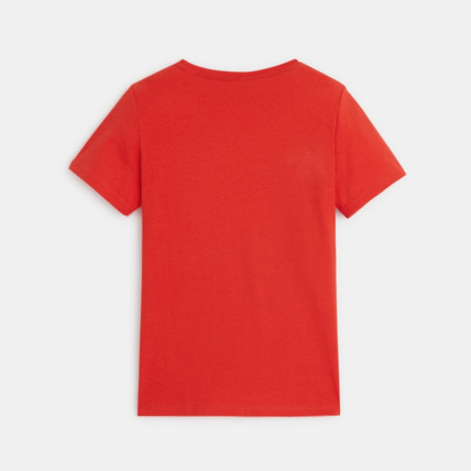 Avis T-shirt basique manches courtes rouge garçon OKAIDI 2