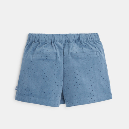Avis Jupe-short en velours côtelé à pois bleue fille OKAIDI 4