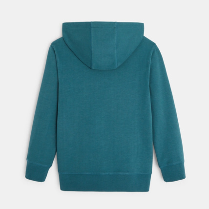 Avis Sweat-shirt uni à capuche bleu garçon OKAIDI 4
