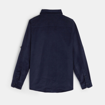 Avis Chemise en velours finement côtelé bleue garçon OKAIDI 3