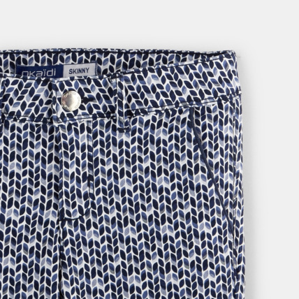 Avis Pantalon capri imprimé bleu fille OKAIDI 3