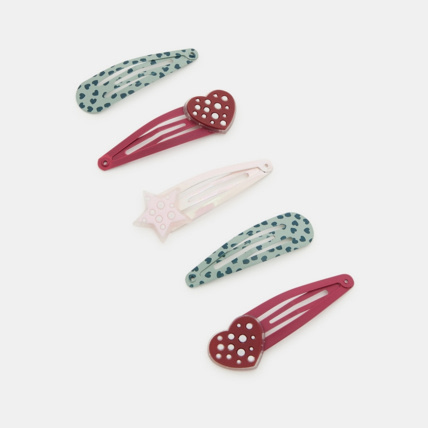Avis Barrettes clic-clac fantaisie (lot de 6) bleu fille OKAIDI 1
