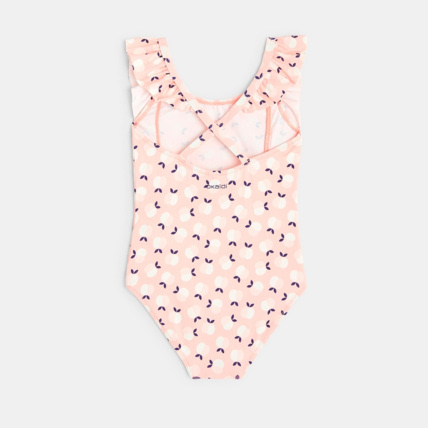 Avis Maillot de bain 1 pièce motif pêches rose fille OKAIDI 4