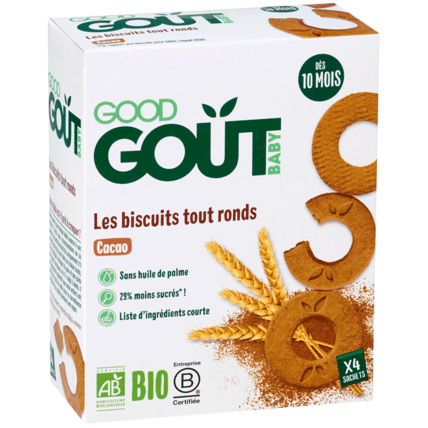 Avis Biscuits tout ronds au Cacao Bio Good Goût 1
