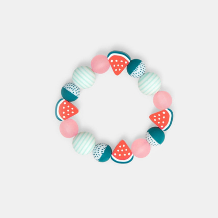 Avis Bracelet de perles fantaisie fruits rose fille OKAIDI 1