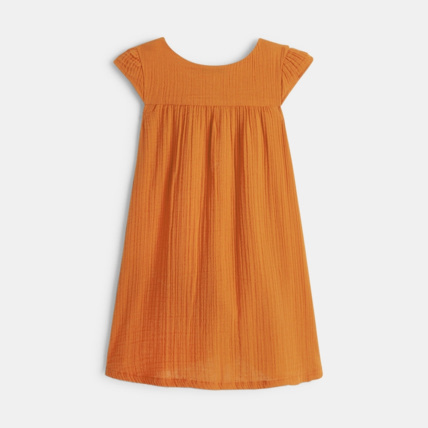 Avis Robe en gaze de coton beige fille OKAIDI 3