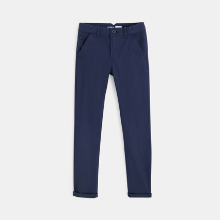 Avis Pantalon chino slim bleu garçon OKAIDI 1