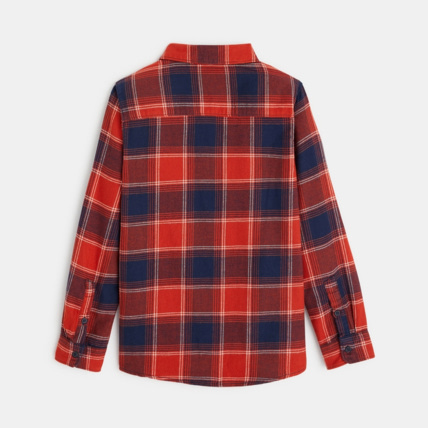 Avis Chemise à carreaux orange garçon OKAIDI 4