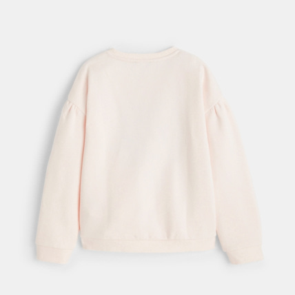 Avis Sweat-shirt à motif brodé et sequins rose fille OKAIDI 3