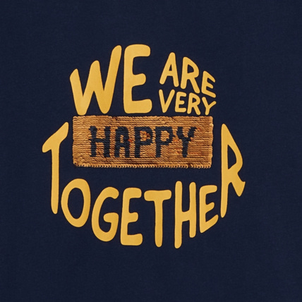 Avis T-shirt à message" We are very strong together" bleu garçon OKAIDI 3
