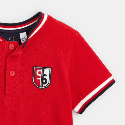Avis T-shirt polo rouge garçon OKAIDI 2