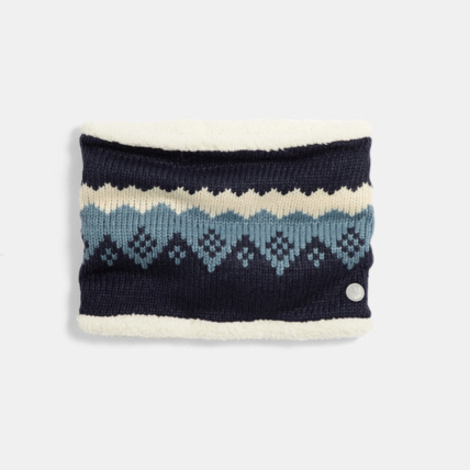 Avis Snood en tricot Jacquard et moumoute polaire bleu garçon OKAIDI 1