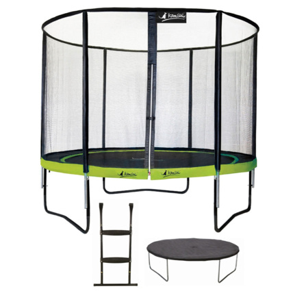 Avis Trampoline de jardin rond 305 cm + filet de sécurité + échelle + bâche de protection PUNCHI  Kangui 2