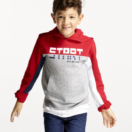 Avis Sweat capuche colorblocks gris garçon OKAIDI 1