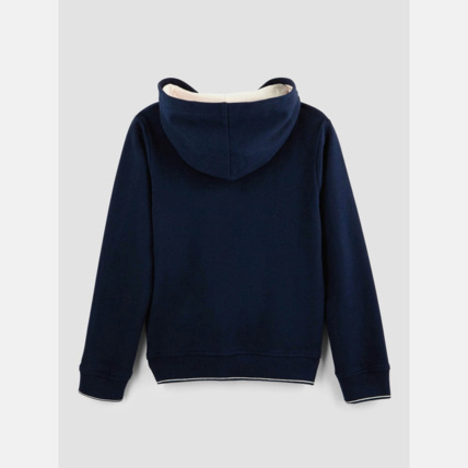 Avis Sweat capuche zippé bleu fille OKAIDI 2