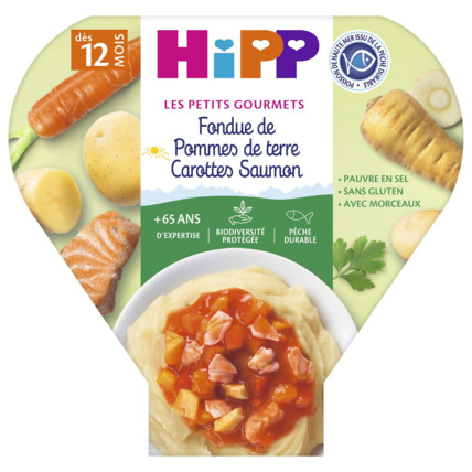 Avis Fondue de pommes de terre carottes saumon Bio HIPP 1