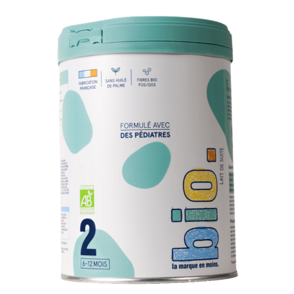 Avis Lait de suite bio 2ème âge de 6 à 12 mois la marque en moins. 1