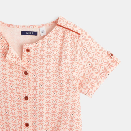 Avis Combi short fluide imprimé estival rose fille OKAIDI 4