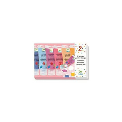 Avis Set de 6 tubes de peinture à doigts Sweet DJECO 1