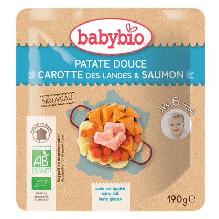 Avis Patate douce Carotte des Landes Saumon Babybio 1