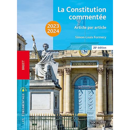 Avis Fondamentaux - La Constitution commentée 2023-2024 Hachette Éducation 1