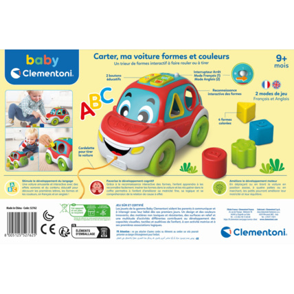 Avis Carter, ma voiture formes et couleurs Clementoni 3
