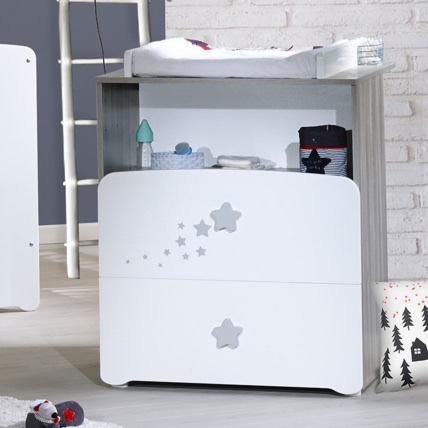 Avis Commode 2 tiroirs 1 niche Nao BABY PRICE 1