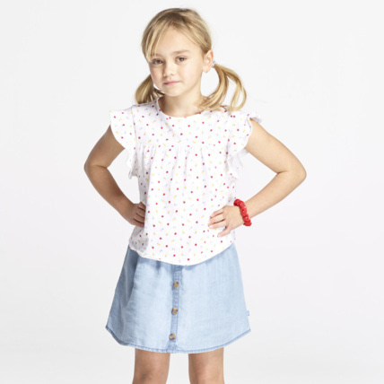 Avis T-shirt imprimé fruits multicolores fille OKAIDI 1