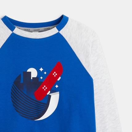 Avis Pyjama 2 pièces motif skateboard bleu garçon OKAIDI 3