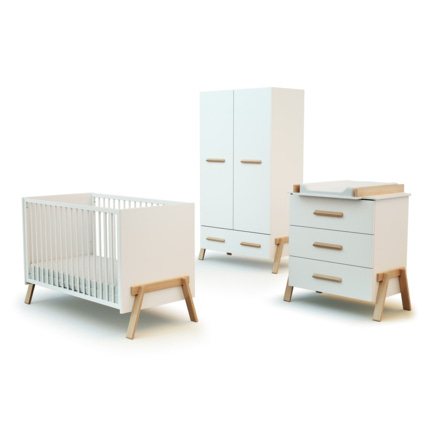 Avis Chambre bébé lit, commode à langer 3 tiroirs et armoire CANAILLE AT4 1