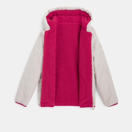 Avis Blouson matelassé et moumoute réversible beige fille OKAIDI 3
