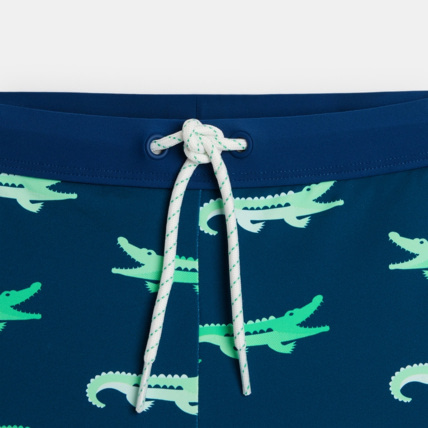 Avis Boxer de bain imprimé vert garçon OKAIDI 2