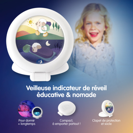 Avis Veilleuse indicatrice de réveil Kid Sleep Globetrotter PABOBO 8