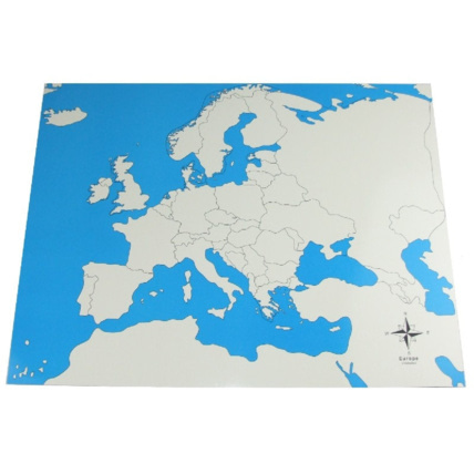 Avis Carte de l'Europe vierge ambiance montessori 1