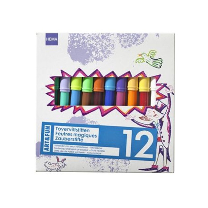 Avis 12 feutres magiques HEMA 1