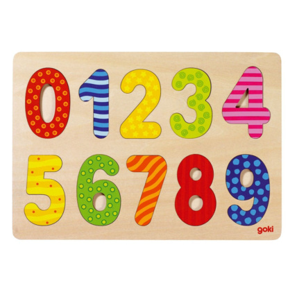 Avis Puzzle en bois à encastrement - Thème chiffres GOKI 1