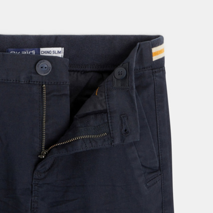 Avis Pantalon cargo coupe slim en toile gris garçon OKAIDI 3